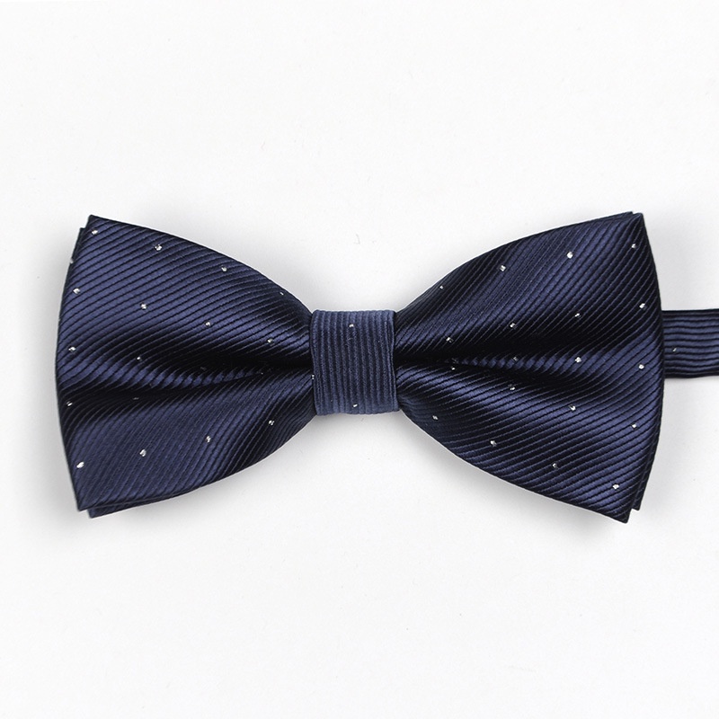 Cà Vạt Nơ Họa Tiết Ngôi Sao Màu Đỏ / Bạc Phong Cách Anh Quốc Cao Cấp Cho Chú Rể