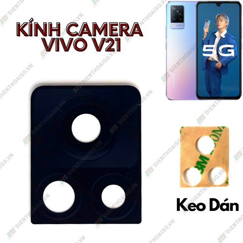 kính camera vivo v21 kèm keo dán