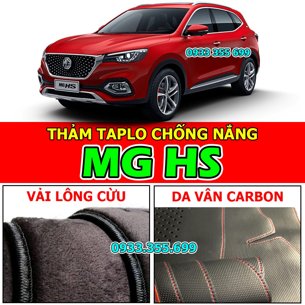 Thảm Taplo MG HS bằng Nhung lông Cừu, Da vân Carbon, Da vân Gỗ 2020 2021 2022