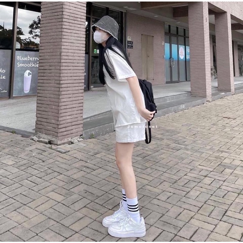 Set bộ sơ mi đũi trơn basic linen tiệm của miêu