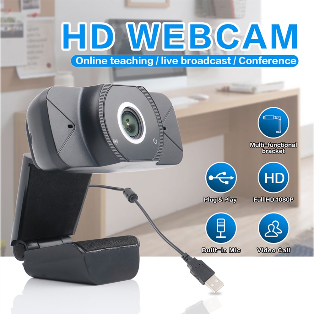 Webcam 1080p Cổng Usb Hỗ Trợ Quay Video / Live Stream