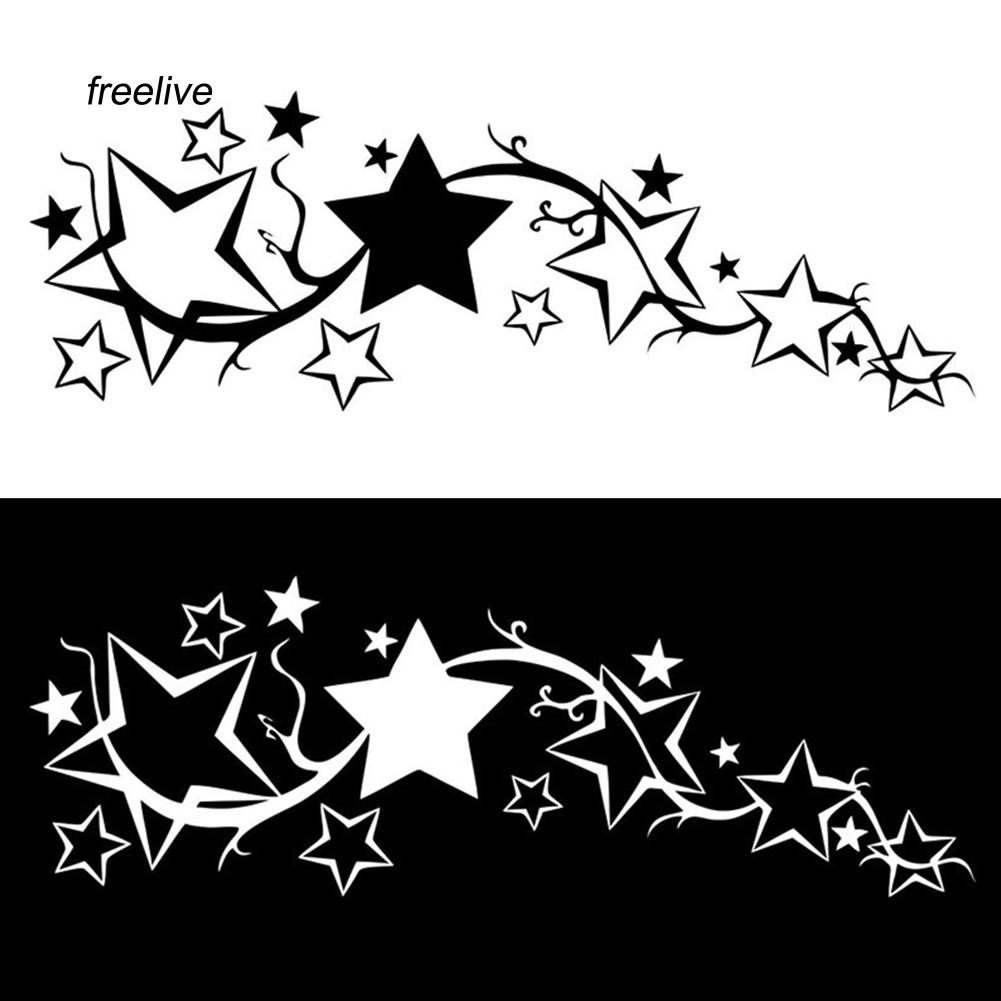 Miếng Dán Phản Quang Hình Ngôi Sao Sáng Bóng Trang Trí Thân Xe Hơi Xe Tải