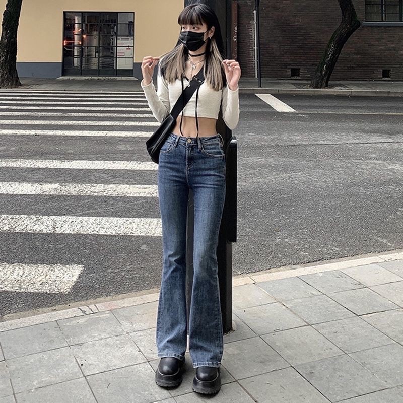 Quần bò ống loe retro tôn dáng mix đồ siêu dễ 💓