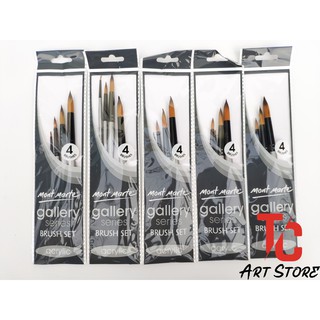 Cọ Bộ Mont Marte BMHS0015 (Vẽ màu Acrylic)