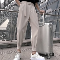 Quần Dài Đến Mắt Cá Chân Bằng Lụa Lạnh Mỏng Cao Cấp Thời Trang Mùa Hè Cho Nam