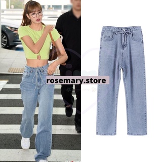 Quần Jean thắt nơ eo Lisa BLackpink