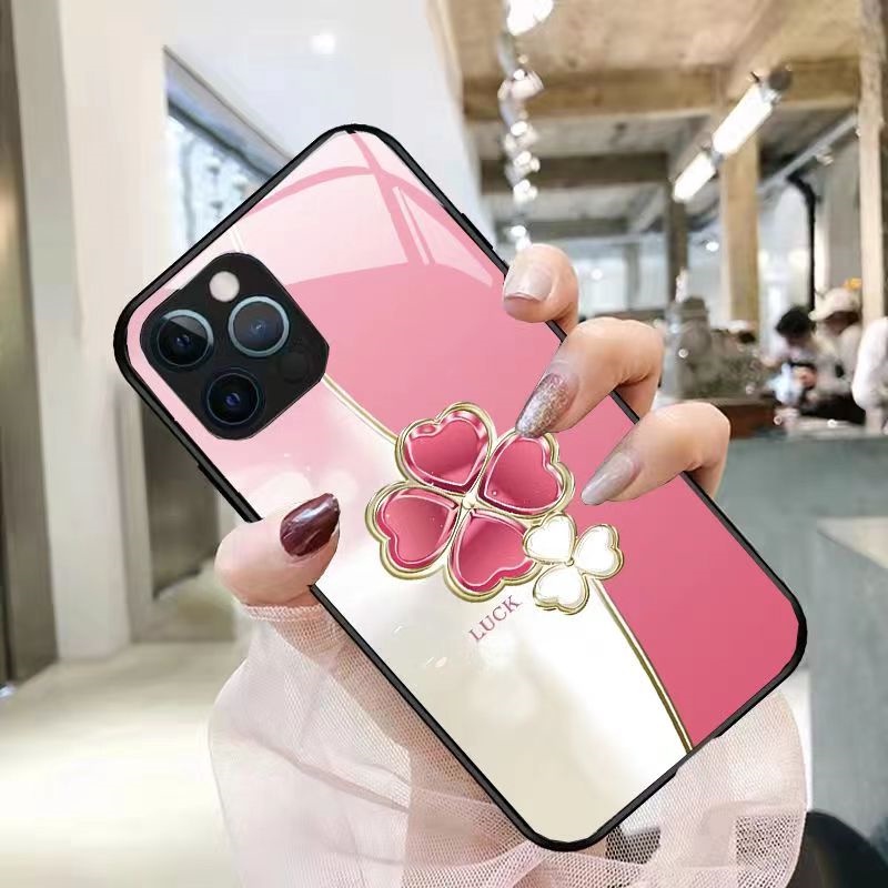 Ốp Điện Thoại Mặt Kính In Hình Gấu Cho iPhone 14 / 14pro / 14plus / 14promax / 13 / 12 / 11 Pro Max / X / XSmax / XR / 8 7 Plus