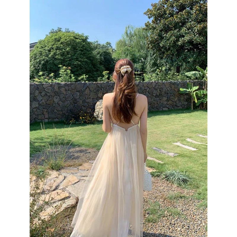 Váy 2 dây đi biển tiểu thư (có sẵn) | BigBuy360 - bigbuy360.vn