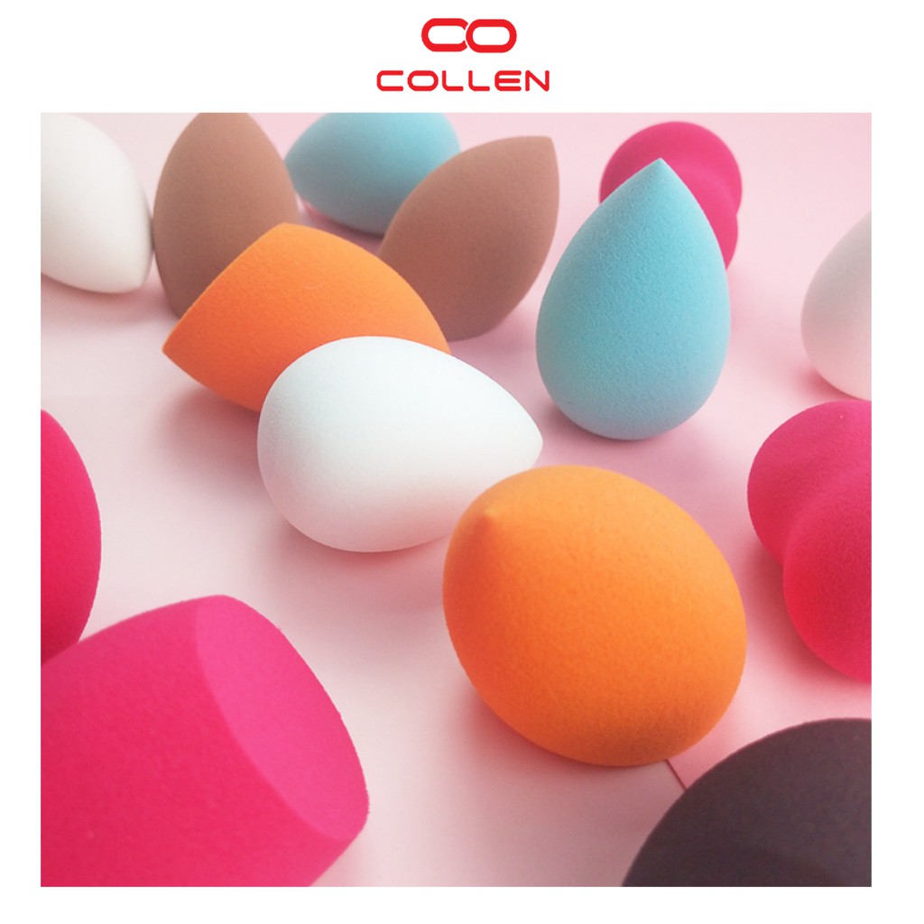 Bông mút trang điểm tản phấn mềm mịn, mút cao cấp tán kem nền đều màu COLLEN LIFE