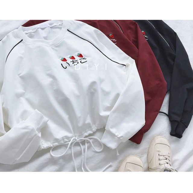 Áo hoodie croptop