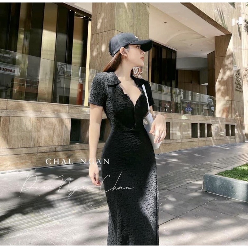 [Mã FAMARAL1 giảm 10K đơn 50K] Váy Body Xốp Nhăn Dáng Dài Cổ Sơ Mi Hàng Đẹp Chất Mềm✌️Ảnh Thật | BigBuy360 - bigbuy360.vn