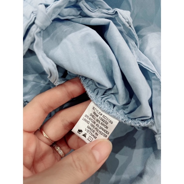 Đầm body nhún dây rút xuất dư xịn