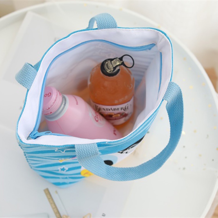 Gấu dâu Lotso Túi Vải Canvas Đựng Cơm Trưa In Hình Nhân Vật Hoạt Hình Disney