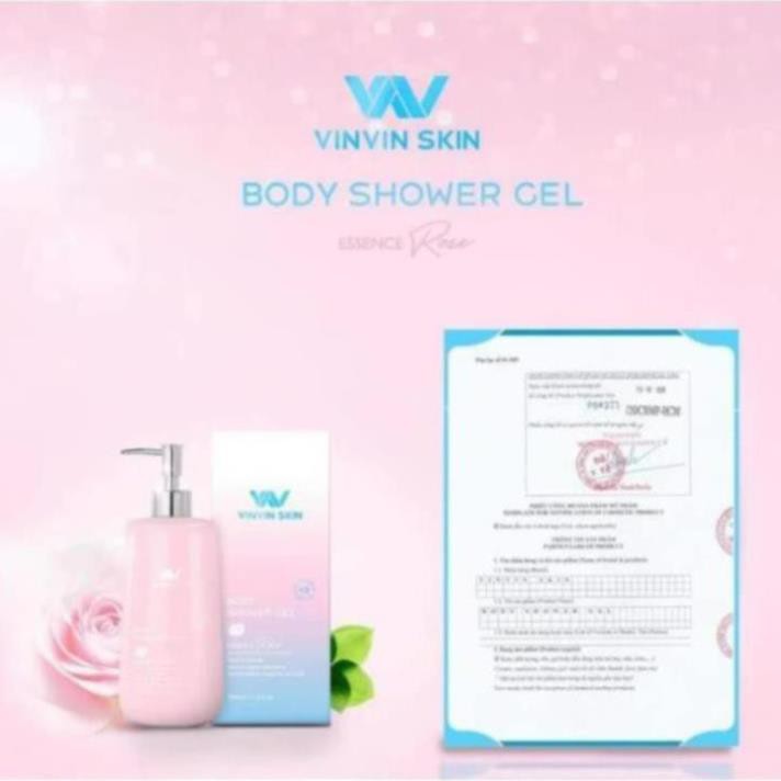 Sữa tắm trắng hoa hồng VinVin Skin body shower gel