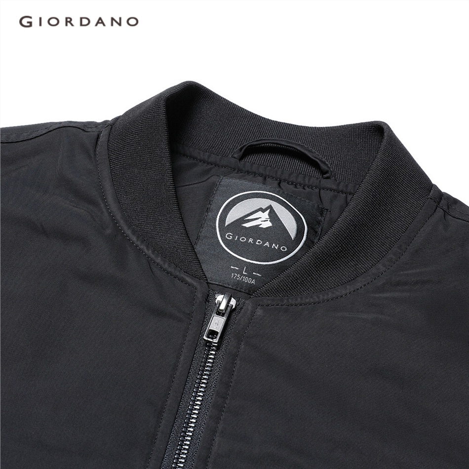 Áo khoác bomber GIORDANO 01072684 cổ áo bóng chày cho nam