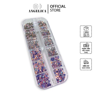 Khay Đá Nail Chân Keo Mix Size Chính Hãng Trang Trí Móng ANGELICA CK19