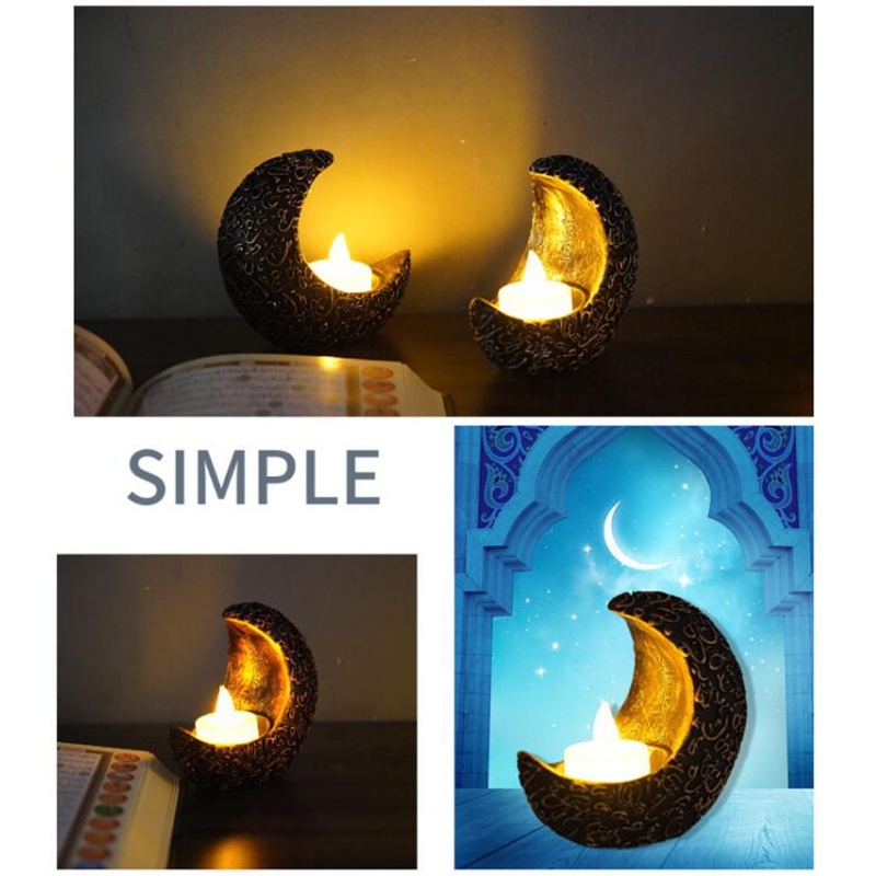 Giá Đỡ Nến Đèn LED Hình Mặt Trăng