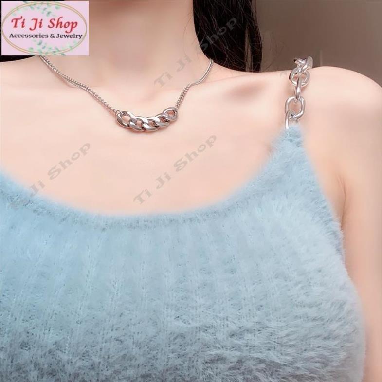 vòng cổ Kim Loại Thiết Kế Đơn Giản Phong Cách Unisex