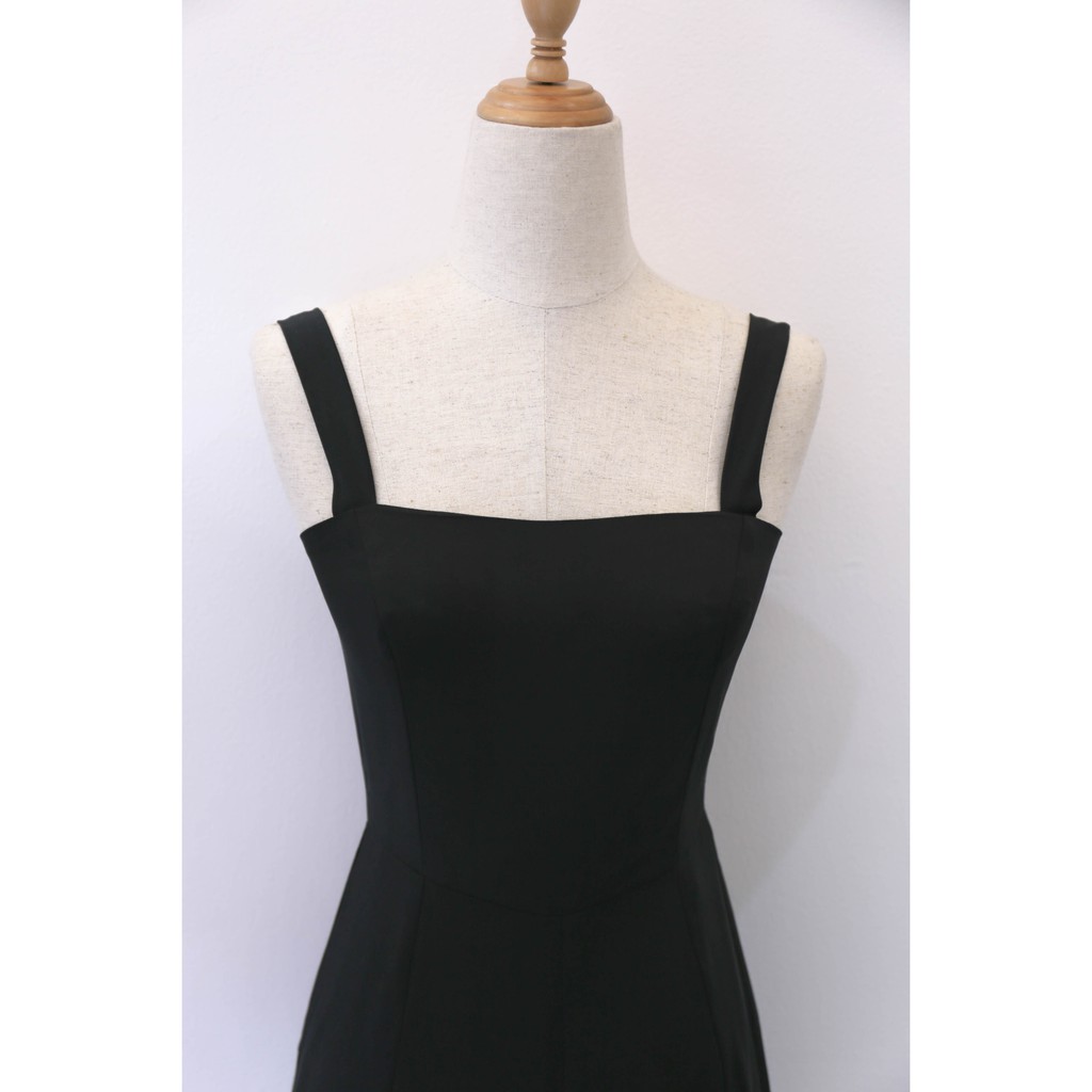 Jumpsuit dài HEYBEE hai dây, chất vải lụa mềm thoáng mát (2 màu) CASSIE  HT608