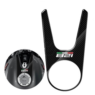 Ducati Monster 821 2015-2017 Thích hợp cho nhãn dán nắp bình xăng xe máy Ducati ✷ ❈ Đề can giấy bảo vệ bình xăng bằng sợi Carbon