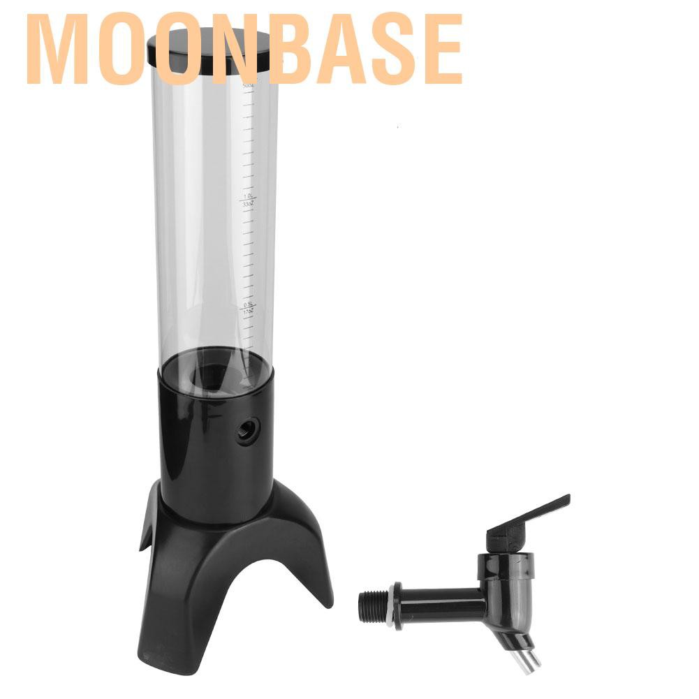 Moonbase 1.5L Three-legged Clear Beer Tower Beverage Dispenser for Parties Home Bar Accessories