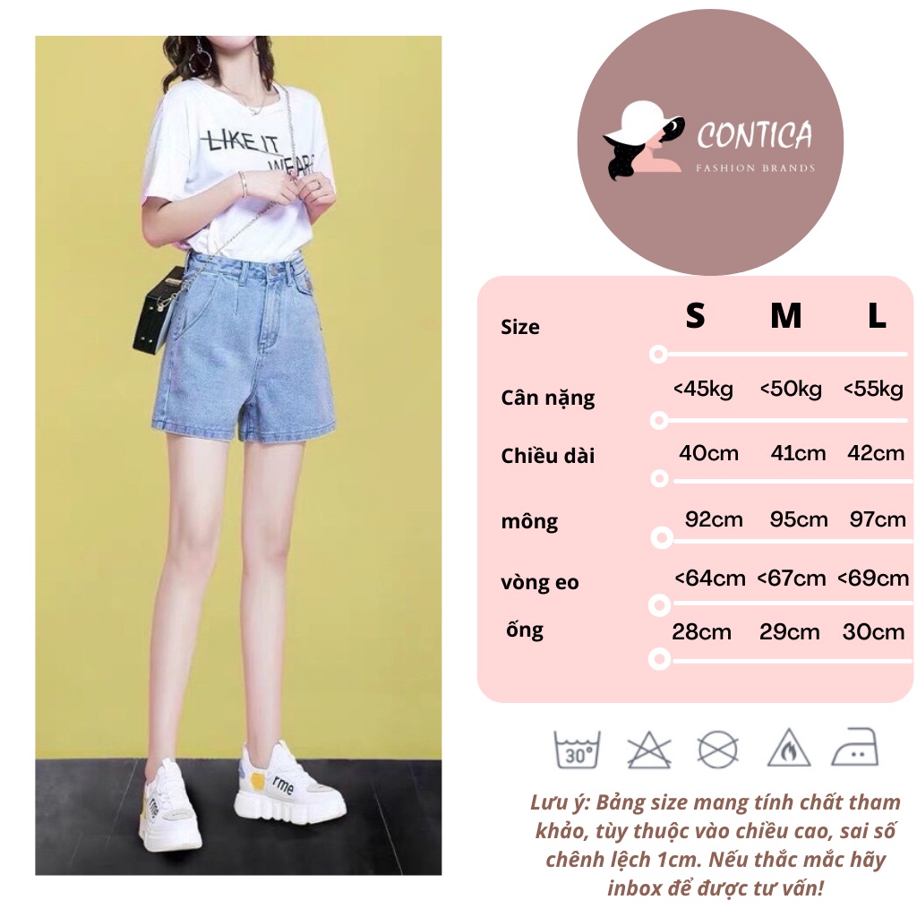 Quần Sọt Ngố Lửng Ống Rộng Nữ Chất Bò Lưng Cao ULZZANG Hot 2022 | BigBuy360 - bigbuy360.vn