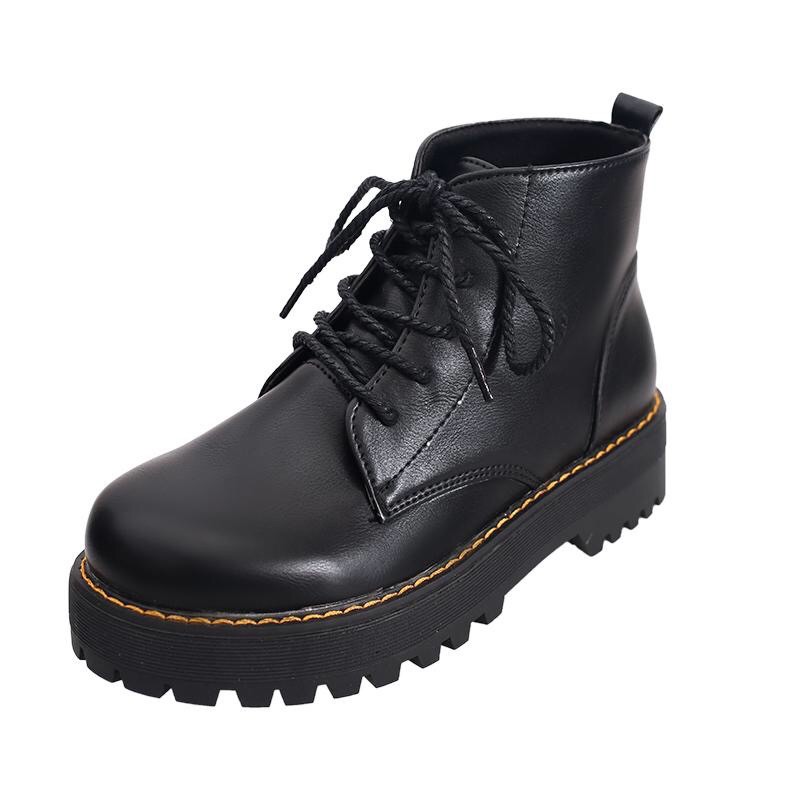 sẵn | giày da cổ lửng😎 giày da đen☺️ basic boot / bốt da nữ 🥳 giày martins