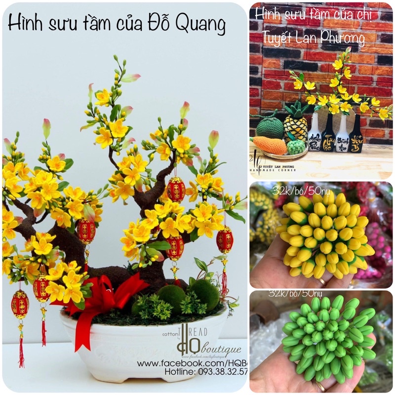 Nguyên Liệu Móc Hoa Mai