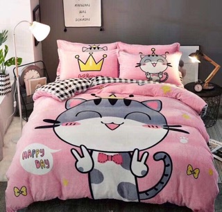 SET CHĂN GA GỐI NỈ NHUNG