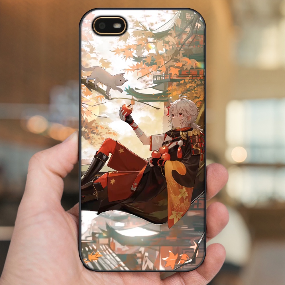 Ốp lưng Oppo A1K viền đen in hình Kazuha Genshin Impact