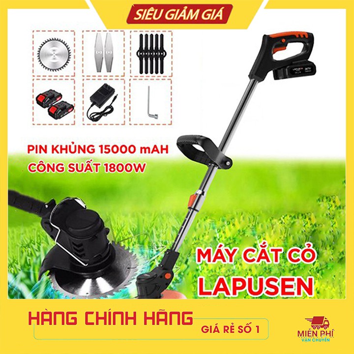 Máy tỉa cành, máy cắt cỏ đa năng dùng pin 36v 15 Cell kèm 2Pin 8 lưỡi cắt
