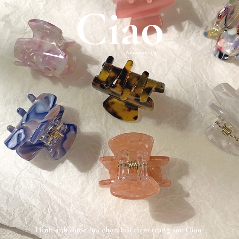 [NEW ITEMS] Kẹp càng cua mini xà cừ phong cách nữ tính đơn giản tiệm Ciao accessories