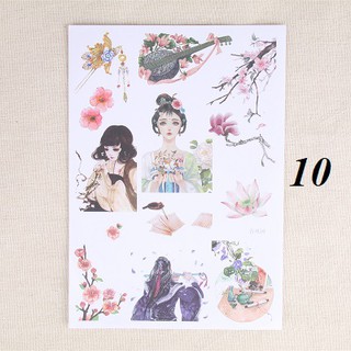 Sticker cổ trang cổ điển