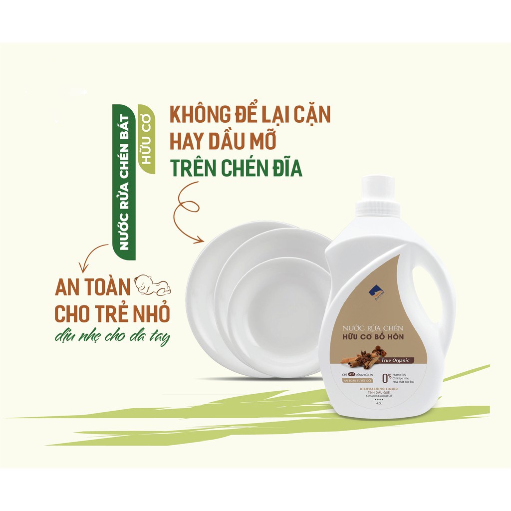 Nước rửa chén hữu cơ bồ hòn Ecocare chính hãng 500ml - An Lành Plaza phân phối