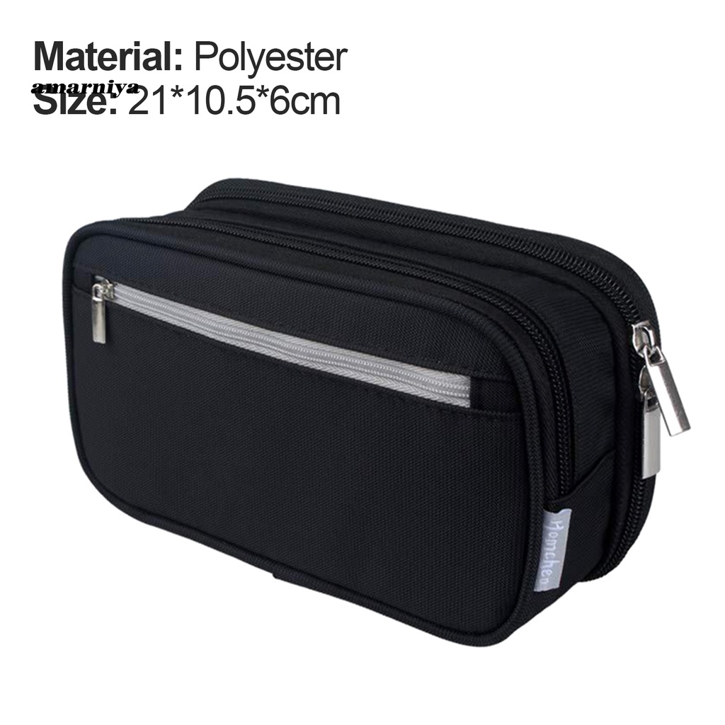 Túi Đựng Bút Nhiều Ngăn Bằng Polyester Sức Chứa Lớn Cho Học Sinh