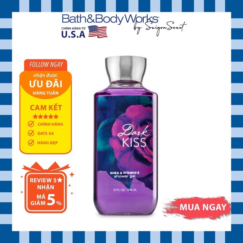 Sữa tắm Bath & Body Works - Dark kiss (295ml) | BigBuy360 - bigbuy360.vn