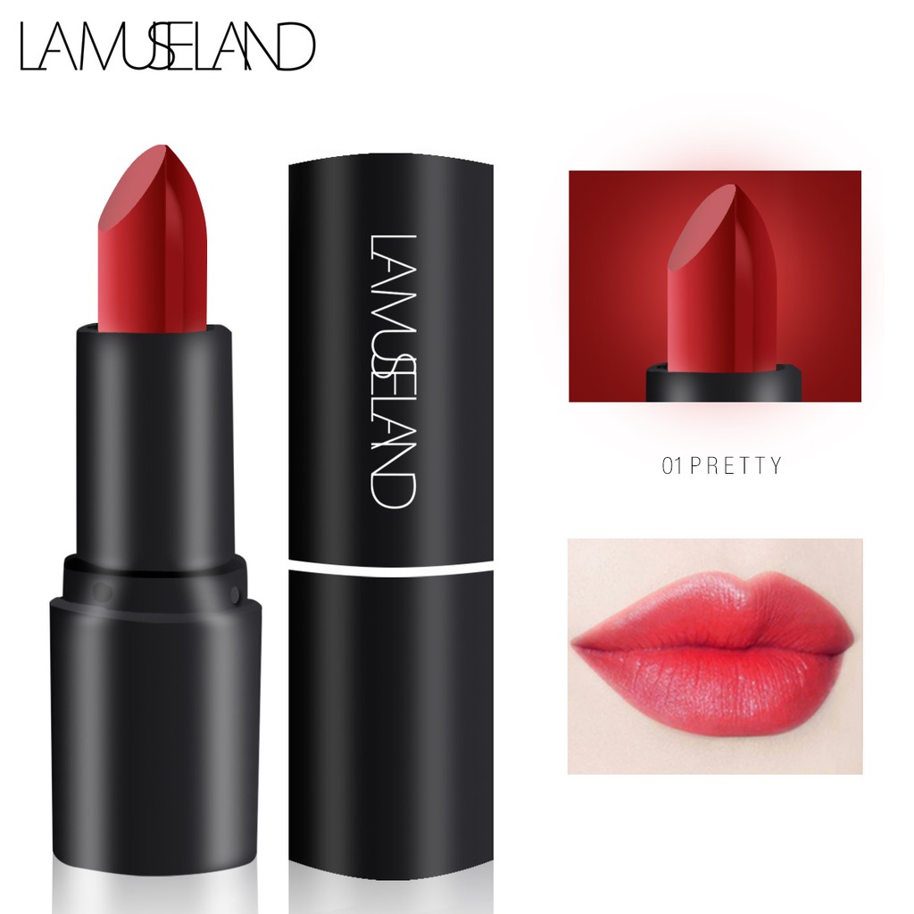 Son môi LAMUSELAND LA11 kháng nước giữ ẩm và lên màu đẹp 3.5g | BigBuy360 - bigbuy360.vn