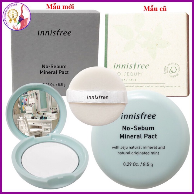 Phấn phủ kiềm dầu Innisfree No-sebum Mineral Pact