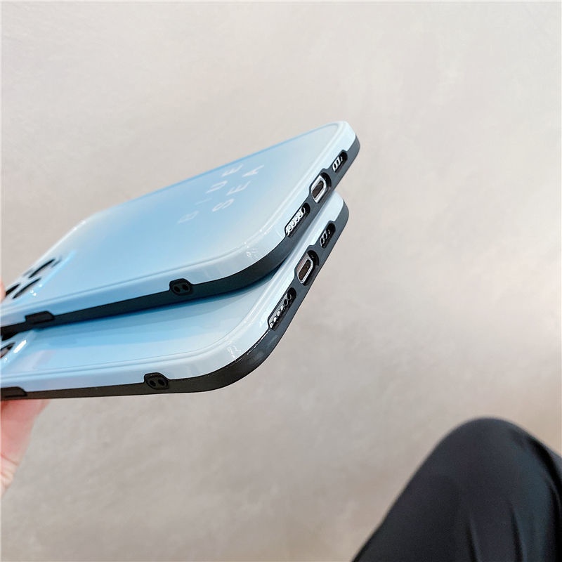 Ốp điện thoại họa tiết bóng xanh dương thích hợp cho iPhone 12 13 11 pro max x xs max xr 7 8 plus