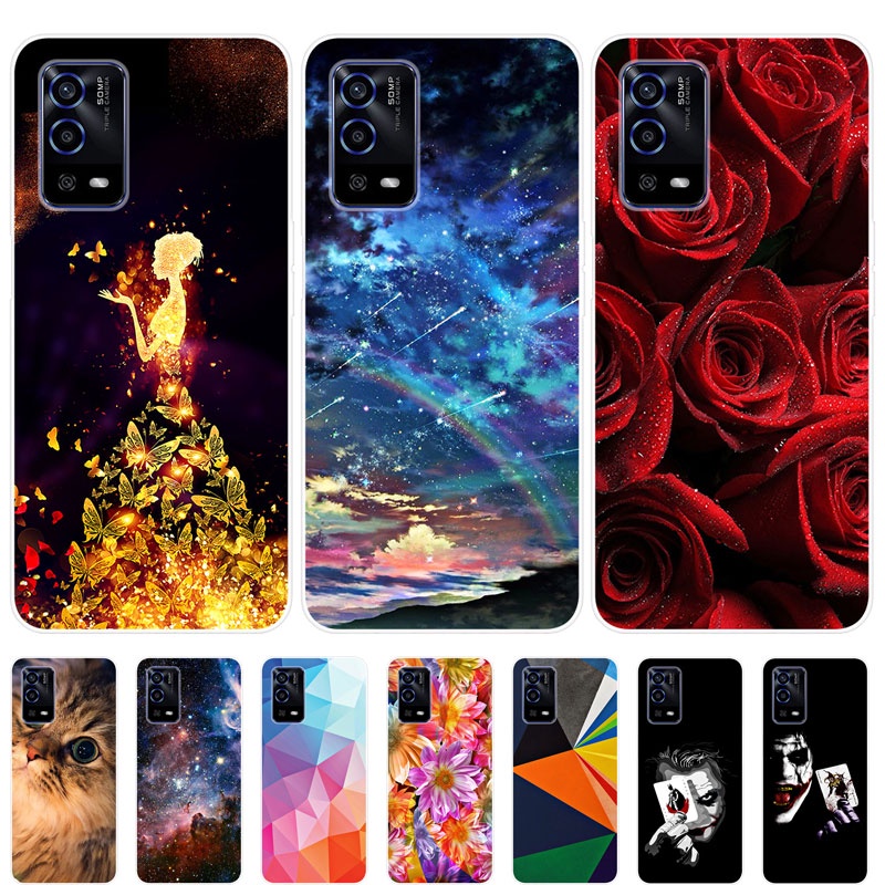 Ốp điện thoại TPU dẻo họa tiết hoạt hình dễ thương cho OPPO A55 OPPO A55 OPPOA55