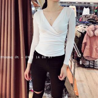Áo thun chéo thân vải cotton lụa form 50 kg trở lại