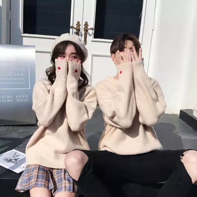 [ORDER] áo len đôi trái tim [ảnh thật ở cuối]