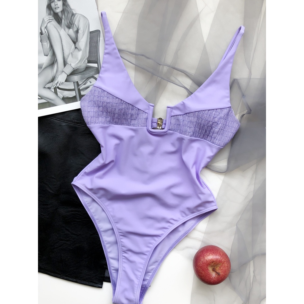 Bikini Một Mảnh Cổ Chữ U Màu Sắc Ngọt Ngào Cho Nữ | BigBuy360 - bigbuy360.vn