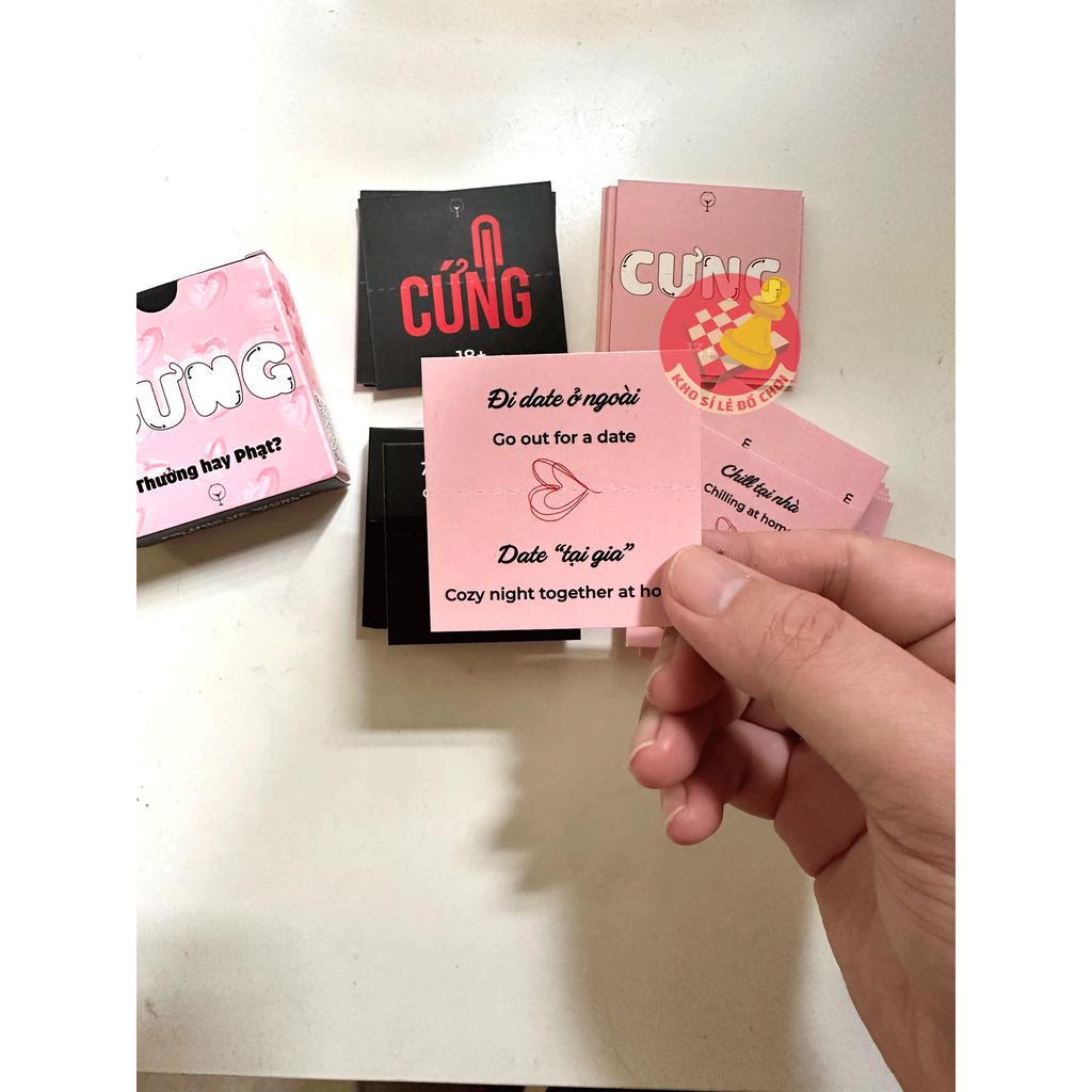 Bộ bài tình yêu lựa chọn Cưng Hay Cứng cho cặp đôi 54 lá, boardgame 18 cho couple