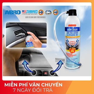Dung dịch vệ sinh diệt khuẩn dàn lạnh điều hòa Abro Air Clean 255g chamsocxe