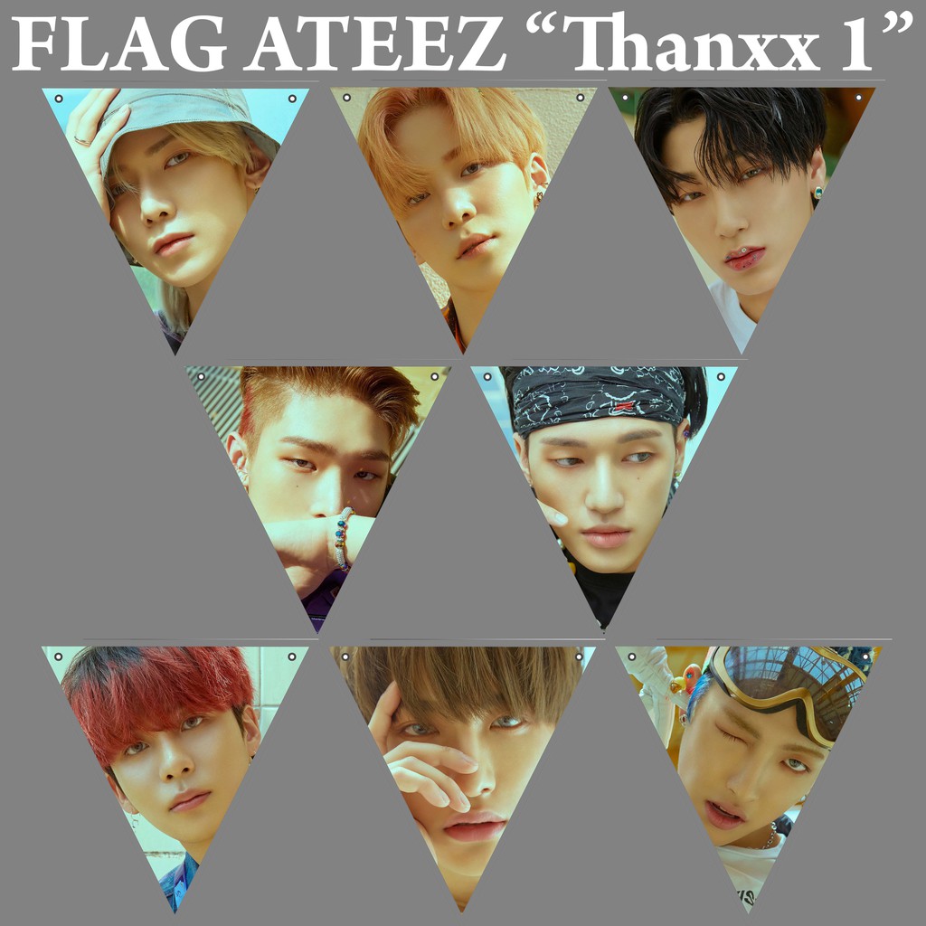 Dây Đeo Thẻ Hình Nhóm Nhạc Kpop Ateez