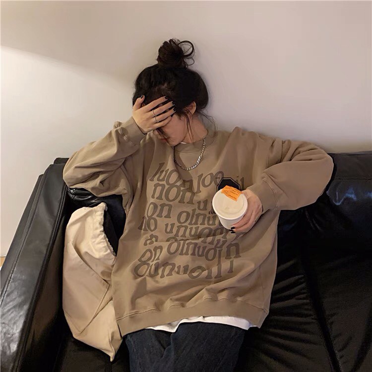 Áo sweater nỉ nữ hàng quốc form rộng đẹp giá rẻ cute ấm áp G078 | BigBuy360 - bigbuy360.vn