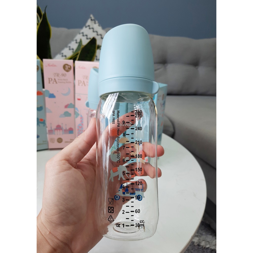 Bình Sữa Nhựa PA Cổ Rộng Mẫu Mới FARLIN- 180ml/280ml