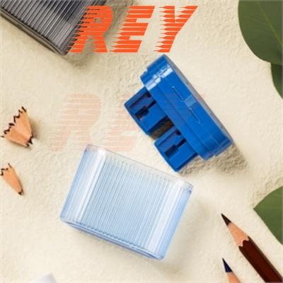 Chuốt gọt chì 2 lỗ chuốt có ngăn chứa rác nhựa trong Deli H553