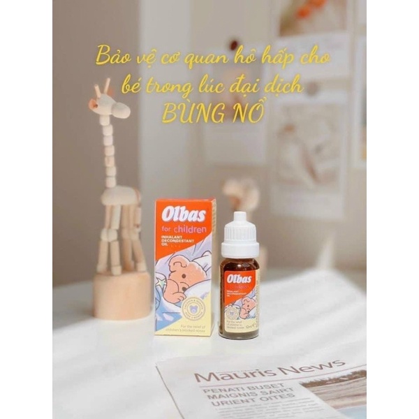 Tinh dầu thông mũi, giảm ngạt mũi Olbas Uk Anh Quốc 12ml